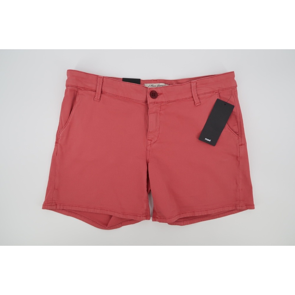 Mavi Women's Vienna Dusty Cedar Red Stretch Twill 5.5" Shorts Size 31 New - Picture 1 of 6